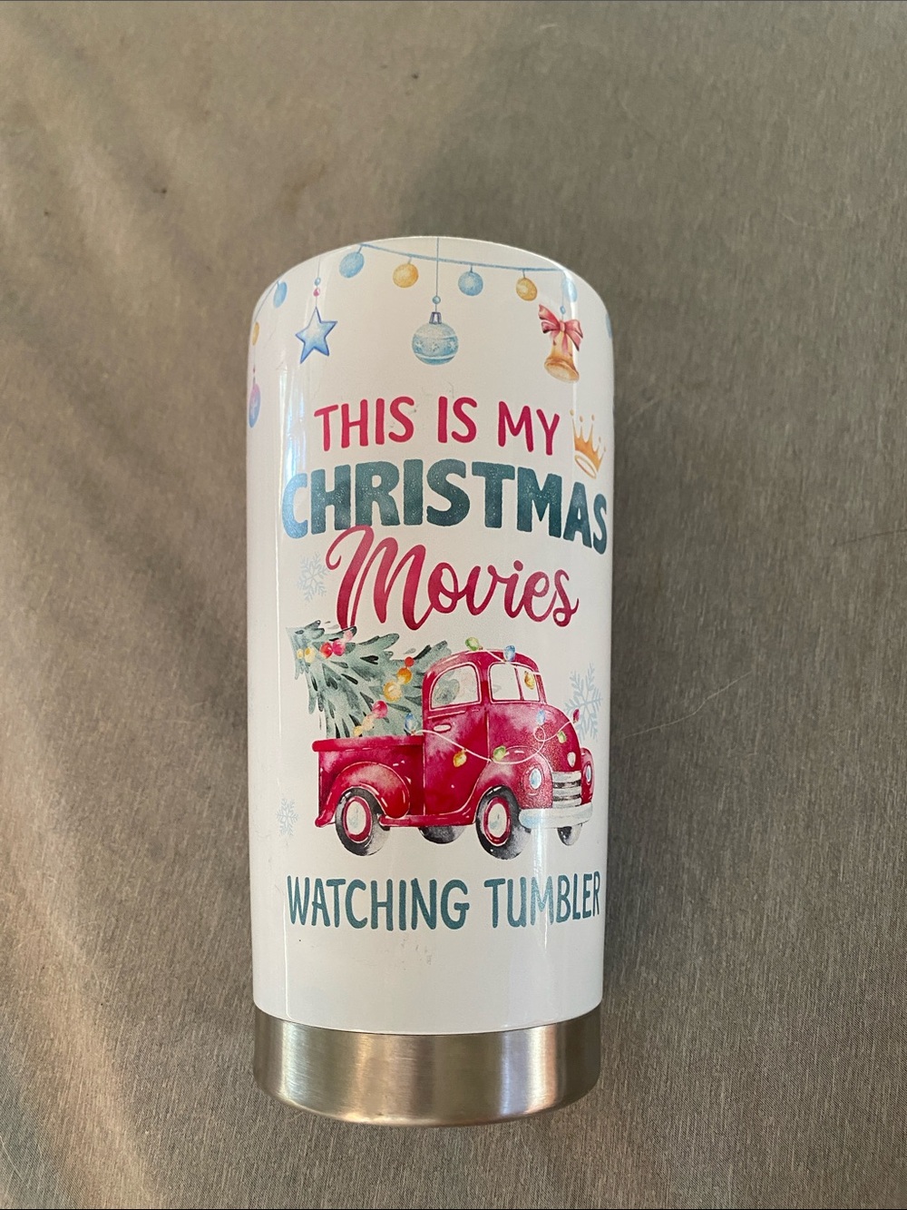 Christmas tumbler - NO LID